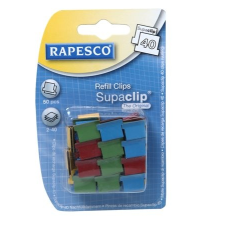 RAPESCO Utántöltő kapcsok, , "Supaclip" vegyes színben gemkapocs, tűzőkapocs