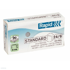 Rapid Fűzőkapocs Rapid Standard 24/6 horganyzott, 1000db/doboz gemkapocs, tűzőkapocs