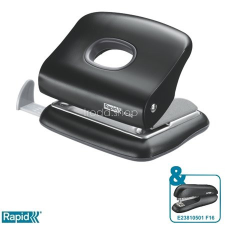Rapid Lyukasztó, kétlyukú, 20 lap, RAPID &quot;FC20&quot;, fekete lyukasztó