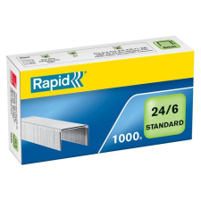  RAPID Tűzőkapocs, 24/6, horganyzott, RAPID &quot;Standard&quot; gemkapocs, tűzőkapocs
