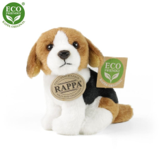 Rappa Plüss kutya ülő 13 cm - Beagle - környezetbarát plüssfigura