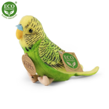 Rappa Plüss papagáj hanggal 11 cm - zöld - környezetbarát plüssfigura