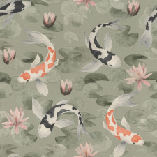  Rasch Kimono 53 cm x 10 m zöld halas tapéta tapéta, díszléc és más dekoráció