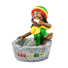  Rasta kerámia hamutartó - cannabis minta hamutartó