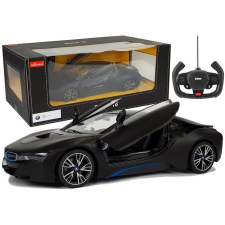 Rastar Autó R/C BMW i8 Rastar 1:14 fekete automata ajtók távirányítós modell
