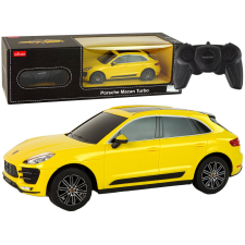 Rastar Autó R/C Porsche Macan Turbo 1:24 Rastar Yellow távirányítós modell
