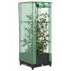  Rattan megjelenésű magaságyás melegháztakaróval 40x40x123 cm