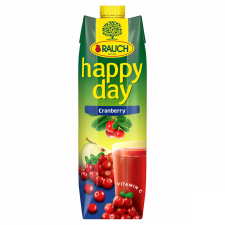Rauch Happy Day vörös áfonyaital 1 l üdítő, ásványviz, gyümölcslé