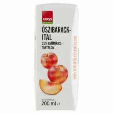 Rauch Hungária Kft. Coop őszibarackital 200 ml üdítő, ásványviz, gyümölcslé