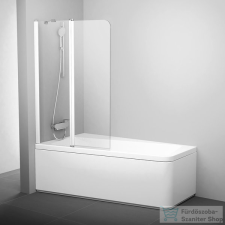 Ravak 10° 10CVS2-100 99 cm széles balos kádparaván, fehér+transparent 7QLA0103Z1 kád, zuhanykabin