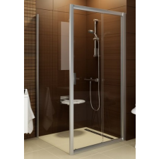Ravak Blix BLDP2-100 toló rendszeru, kétrészes zuhanyajtó szatén kerettel, grapeedzett biztonságiüveg betéttel kád, zuhanykabin