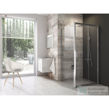 Ravak BLIX BLDP2+BLPS 100x100 cm-es tolóajtós zuhanykabin,króm+transparent 0PVA0C00Z1SET100BLPS100 kád, zuhanykabin