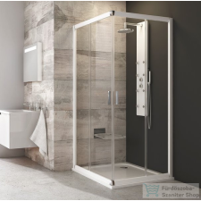 Ravak BLIX BLRV2-80 80x80 cm-es sarokbelépős zuhanykabin,Fehér+transparent 1LV40100Z1 kád, zuhanykabin