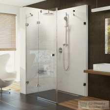 Ravak BRILLIANT BSDPS-100 100x100 cm-es balos nyílóajtós zuhanykabin zsanér,fogantyú,merevítő (B-SET) nélkül,króm+transparent,0ULA0A00Z1 kád, zuhanykabin