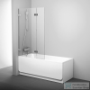 Ravak Brilliant BVS2-100 100 cm-es balos kádparaván fix+nyíló zsanérok (B-SET) nélkül, króm+transparent 7ULA0A00Z1