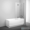 Ravak Brilliant BVS2-100 100 cm-es jobbos kádparaván fix+nyíló zsanérok (B-SET) nélkül, króm+transparent 7UPA0A00Z1