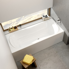 Ravak Campanula II középlefolyós akril fürdőkád kád, zuhanykabin