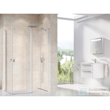 Ravak CHROME CRV1+CRV2 100x120 cm-es nyílóajtós,sarokbelépős zuhanykabin,szatén/transparent 1QVA0U01Z1SET100CRV2120 kád, zuhanykabin