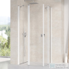 Ravak CHROME CRV2-80 80 cm-es nyíló zuhanyajtó (csak az egyik oldal),Fehér+transparent 1QV40100Z1