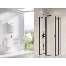 Ravak Chrome CRV2-80 zuhanyajtó fekete+transparent (1 oldal) kád, zuhanykabin
