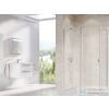 Ravak CHROME CRV2+CPS 80x80 cm-es nyílóajtós zuhanykabin fix oldalfallal,szatén/transparent 1QV40U00Z1SET80CPS80