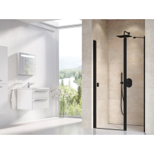 Ravak Chrome CSD2-100 zuhanyajtó fekete+transparent kád, zuhanykabin