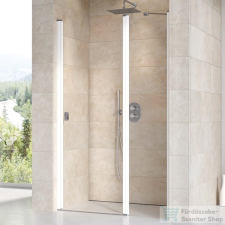 Ravak CHROME CSD2-110 110 cm-es nyílóajtó fix résszel,Fehér+Transparent 0QVDC100Z1 kád, zuhanykabin