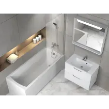 Ravak Classic egyenes kád 140x70 cm fehér CC21000000 kád, zuhanykabin