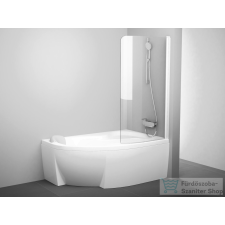 Ravak CVSK1 Rosa 160/170 jobbos kádparaván, Matt fehér+transparent 7QRS0E00Y1 kád, zuhanykabin