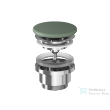 Ravak Flat mosdólefolyó kerámia fedéllel - fix, Grey Green X03070 szaniter