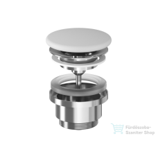 Ravak Flat mosdólefolyó kerámia fedéllel - fix, Smoke Grey X03071 szaniter