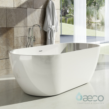 Ravak Freedom o szabadonálló középlefolyós design akril fürdőkád 170x80cm kád, zuhanykabin