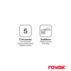  Ravak Life fali zuhanycsaptelep szettel, króm LF 032.00CR+S (X07S111)