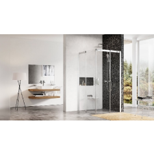  Ravak Matrix MSRV4 90x90x195 tolóajtós zuhanykabin - krómhatású+Transparent kád, zuhanykabin