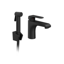 Ravak Mosdó csaptelep Ravak Flat bidé zuhannyal fekete X070439 csaptelep