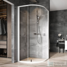 Ravak Nexty NSKK3-100 100x100x195 cm-es íves zuhanykabin nyíló ajtóval,Fehér/Transparent,3O6AA100Z1 kád, zuhanykabin