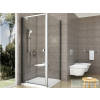 Ravak PIVOT PDOP1+PPS 90x80 cm-es nyílóajtós zuhanykabin fix oldalfallal,szatén/transparent 03G70U00Z1SET90PPS80