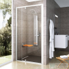 Ravak PIVOT PDOP2-110 110 cm-es nyílóajtó fix résszel,Fehér/Króm+Transparent 03GD0100Z1