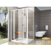 Ravak PIVOT PDOP2+PPS 110x80 cm-es nyílóajtós zuhanykabin fix oldalfallal,fehér/króm/transparent 03GD0100Z1SET110PPS80