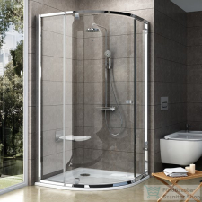 Ravak PIVOT PSKK3-100 100x100x190 cm-es íves zuhanykabin nyíló ajtóval,Króm+Transparent,376AAC00Z1 kád, zuhanykabin