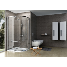  Ravak Pivot PSKK3 80x80x190 íves kifelé nyíló zuhanykabin - krómhatású+transparent kád, zuhanykabin