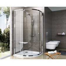Ravak Pivot PSKK3-90 90x90x190 cm íves kád, zuhanykabin