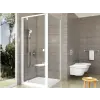 Ravak Pivot zuhanyfal 90 cm fehér fényes/átlátszó üveg 90G70100Z1