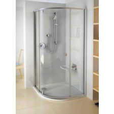 Ravak PSKK3-100 negyedköríves zuhanykabin Szatén+Transparent kád, zuhanykabin