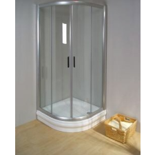 Ravak Rapier NRKCP4-100 Szatén+Grape négyelemes negyedköríves toló rendszerű zuhanykabin kád, zuhanykabin