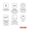 Ravak Ravak 10°Free termosztátos fali zuhanycsaptelep szett nélkül (TD F 033.00/150)