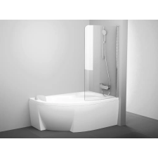 Ravak Rosa CVSK1 160/170 jobb kádparaván krómhatású+transparent kád, zuhanykabin