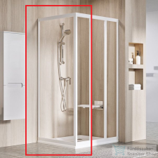 Ravak SUPERNOVA APSS-80 80 cm-es fix oldalfal, fehér+transparent,940401R2Z1 kád, zuhanykabin