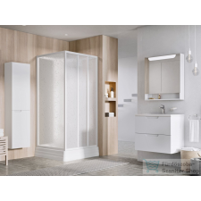 Ravak SUPERNOVA ASBP3 90x90 cm-es hátfalas,tolóajtós zuhanykabin zuhanytálcával,fehér/pearl 8367711211 kád, zuhanykabin
