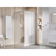 Ravak SUPERNOVA ASRV3+ASRV3 80x80 cm-es tolóajtós,sarokbelépős zuhanykabin,szatén/pearl 15V40UR211SET8080 kád, zuhanykabin